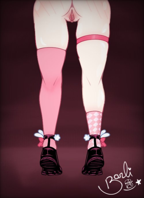 1girls, barlinhahehe, boots, bunny girl, dangling legs, female, free use, from behind, kuramichii, legs, light skin, light-skinned female, pussy, socks, socks and boots, solo, solo female, stockings only, streamer, thighs, vagina, virtual youtuber, vtuber