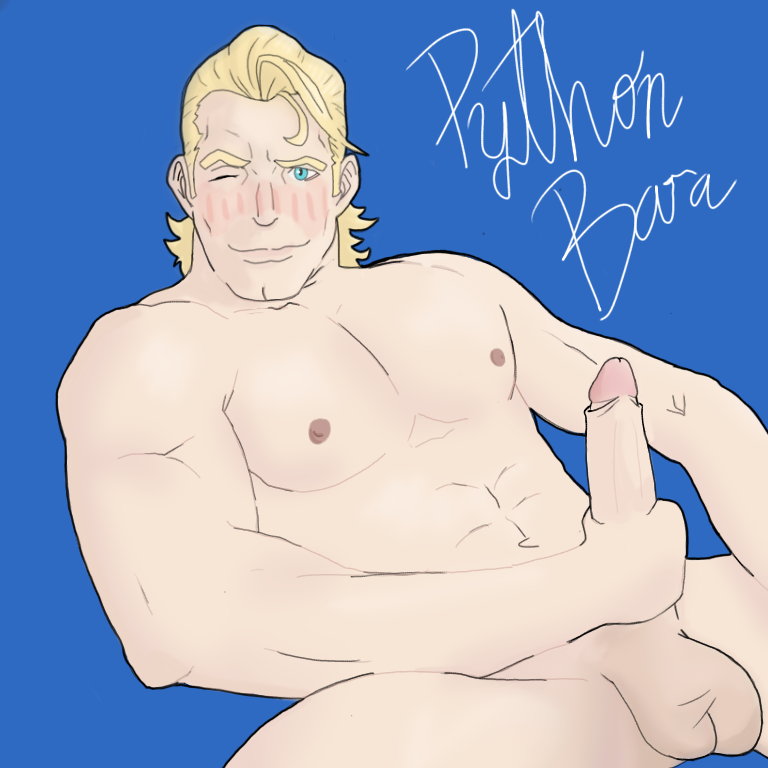 1boy arthur_(fire_emblem_fates) bara fire_emblem fire_emblem_fates gay human human_only muscles python_bara yaoi