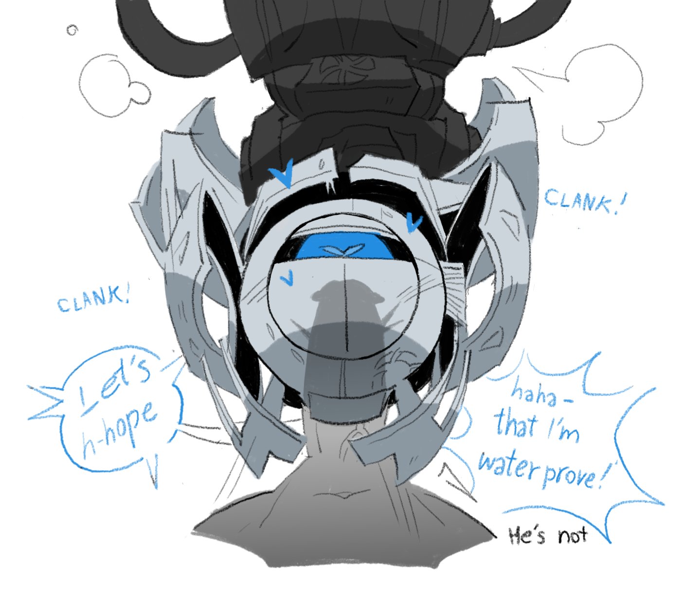 cock hungry, cock worship, dialogue, gay sex, human, male/male, portal (series), portal 2, real saming, robot, robot boy, robot joints, wheatley