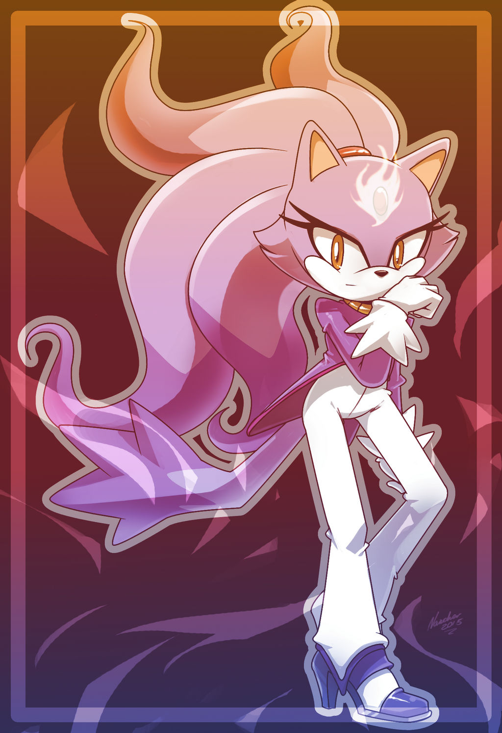 1girls blaze_the_cat female female_only fully_clothed nancher sega solo sonic_(series) sonic_the_hedgehog_(series) tagme