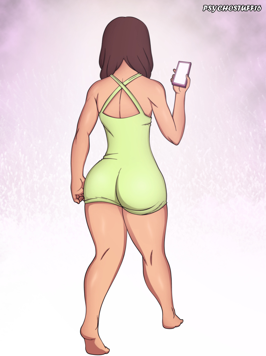 1girls big_ass big_butt breasts brown_hair carmen_and_kelsie carmen_marvello fanart female gigantic_ass huge_ass jay-latina psychostuff thick_ass thick_thighs