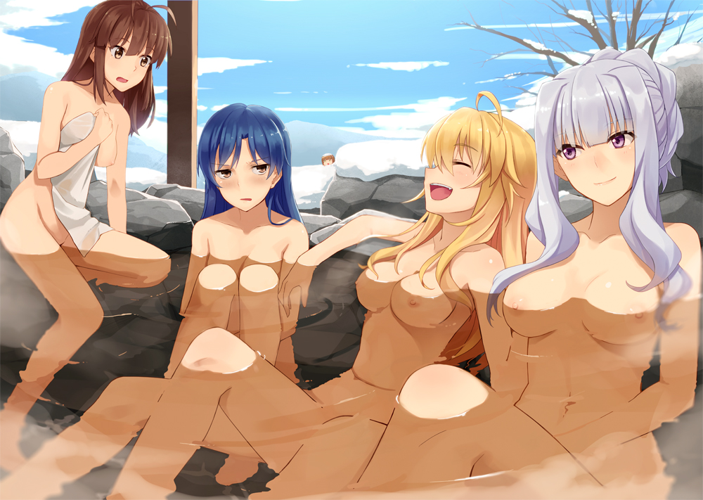 akizuki_ritsuko bath breasts dfc hoshii_miki idolmaster kisaragi_chihaya nude prime shijou_takane water