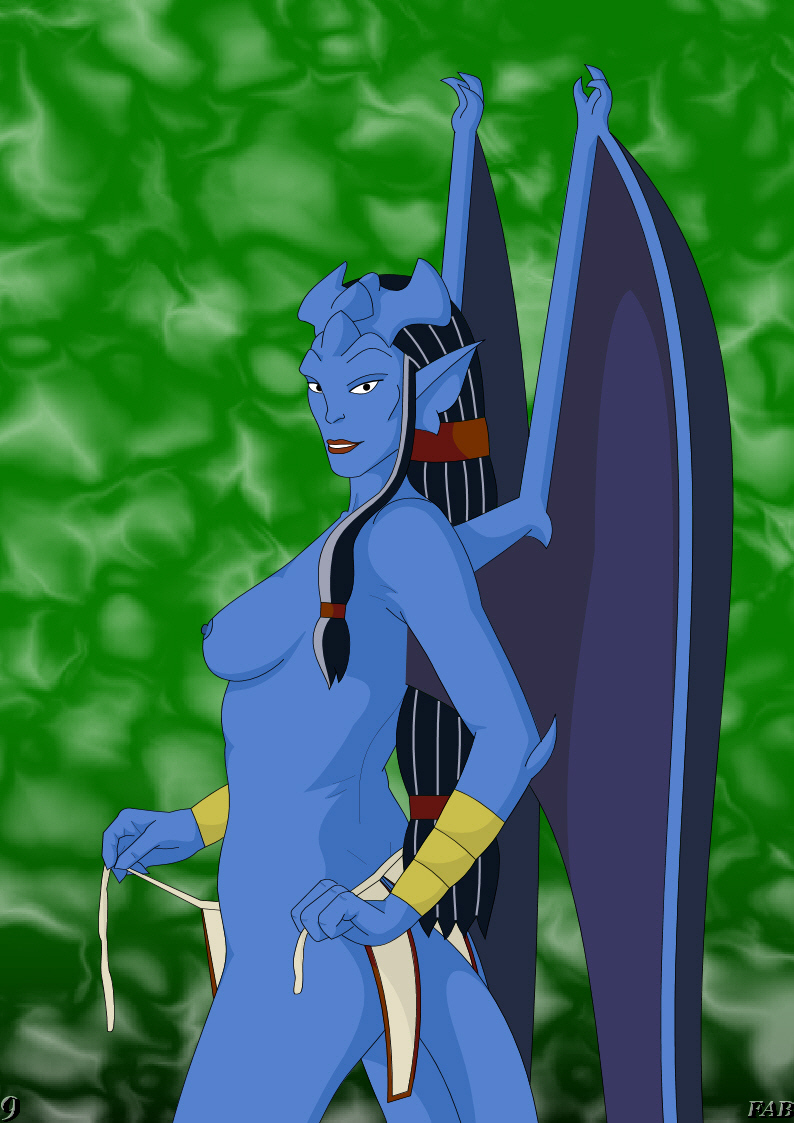 blue_skin disney fab gargoyles nipples obsidiana tagme