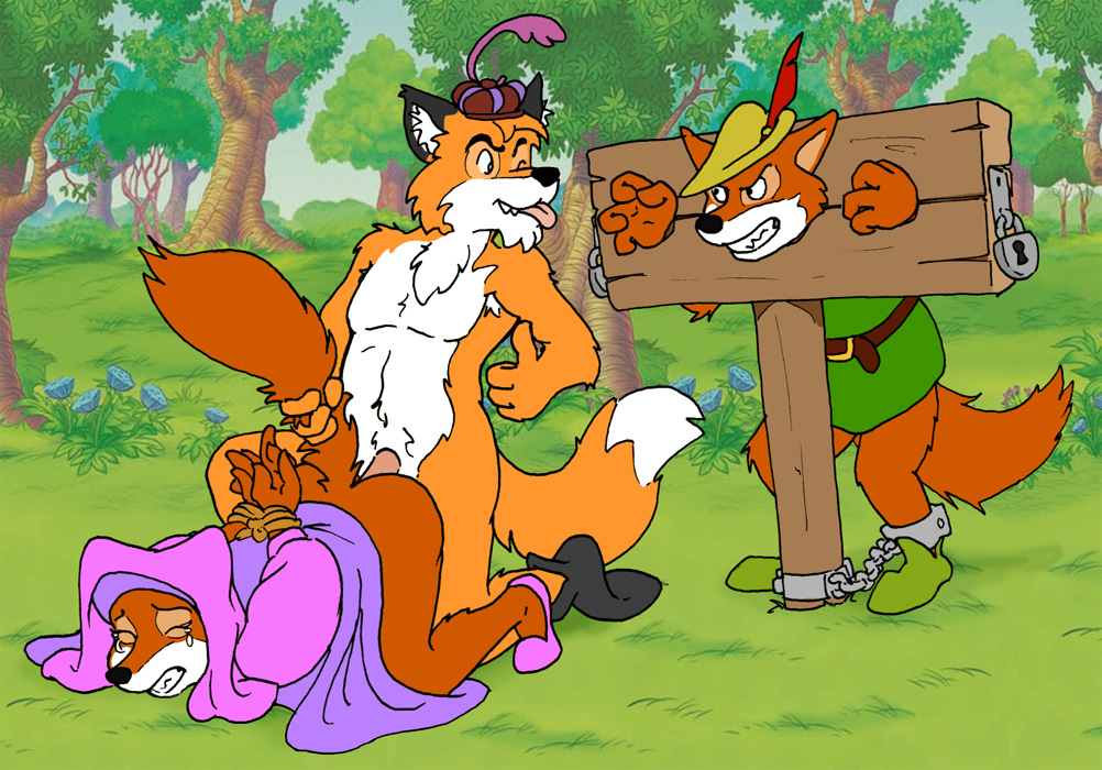 2boys anthro ass bent_over bondage bound canine closed_eyes color crying day disney female forced forced_to_watch fox fur furry grass kneeling maid_marian male male_forced_to_watch mammal nauv no_humans nude outdoors penis raised_tail rape robin_hood_(character) robin_hood_(disney) sean_o'hare sex stockade stocks straight tail tears