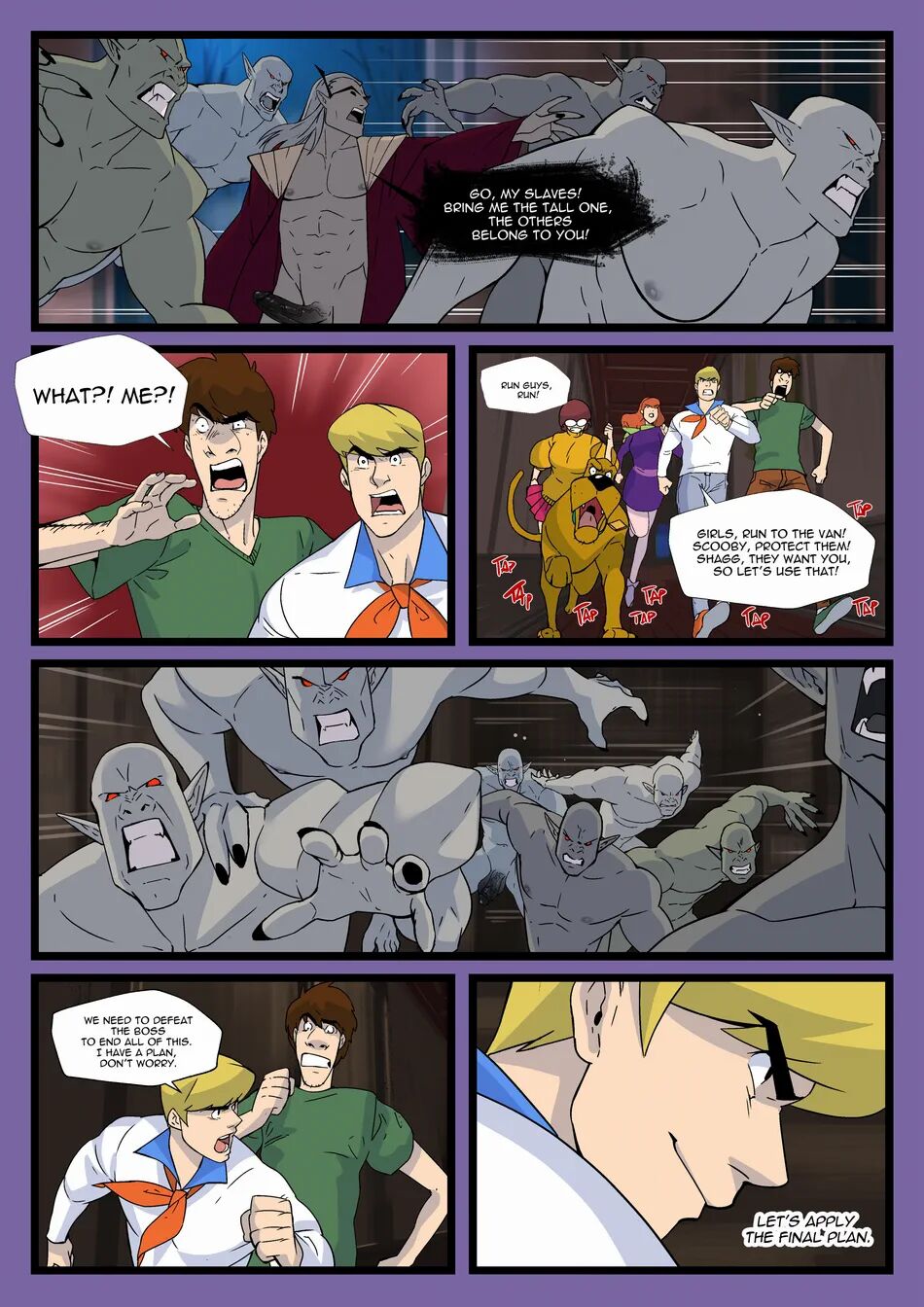 comic demon dialogue fred_jones gay jonsfw male_focus scooby-doo shaggy_rogers