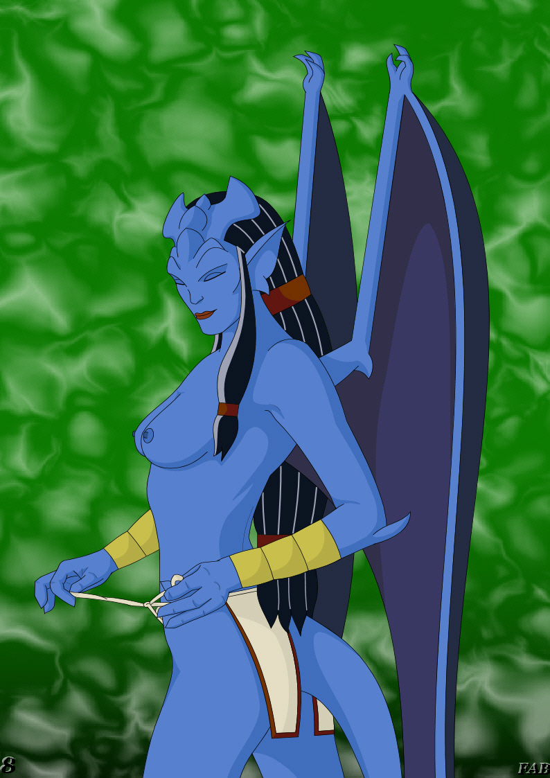 blue_skin disney fab gargoyles nipples obsidiana tagme