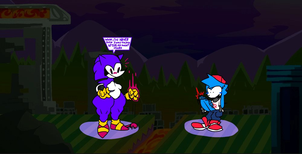 1boy 1girls big_penis big_thighs boyfriend_(friday_night_funkin) breasts dialogue encore_boyfriend_(friday_night_funkin) female friday_night_funkin friday_night_funkin_mod gloves hedgehog hedgehog_girl hedgehog_humanoid hips male male/female marble_zone_(sonic_games) microphone needlemouse_(character) needlemouse_(series) penis purple_fur sarah_henderson_(needlemouse) shoes slightly_blushing smile smiling sonic.exe_(series) text thick_thighs thighs yellow_gloves