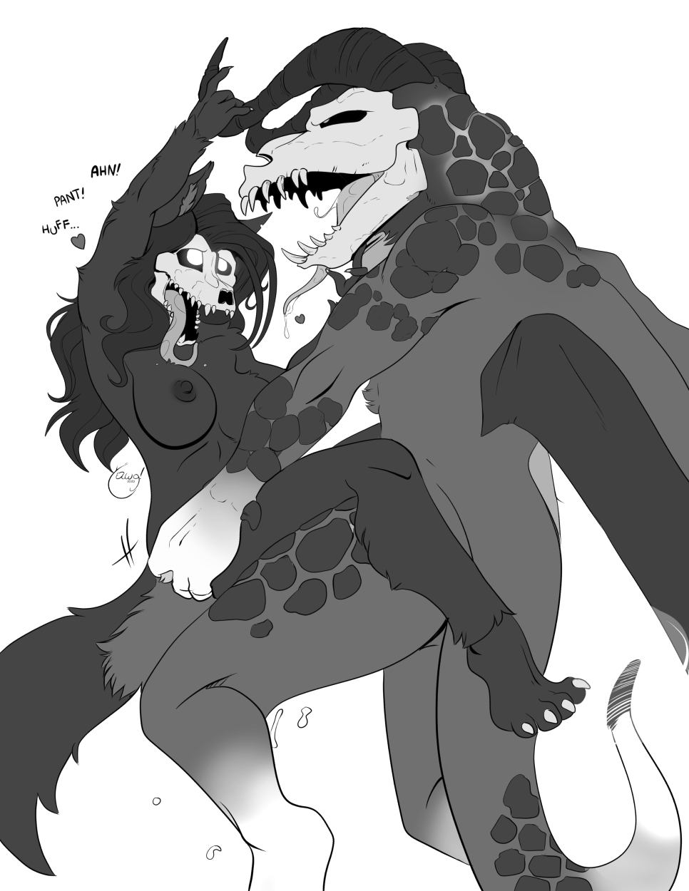 ambiguous_penetration anthro anthro_on_anthro anthro_penetrated anthro_penetrating anthro_penetrating_anthro bodily_fluids breasts canid canid_demon canine cum demon duo female female_penetrated feral genital_fluids hellhound hi_res male male_penetrating male_penetrating_female mammal monster penetration scp-1471 scp_foundation sex straight yawg