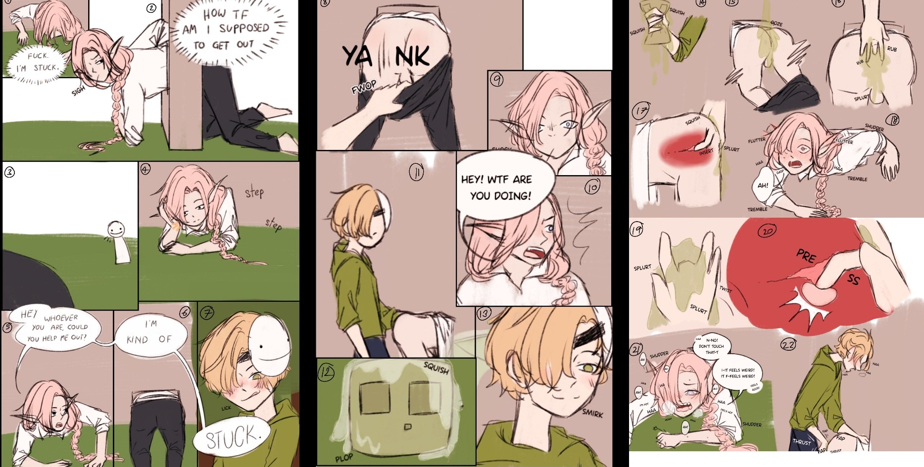 2boys, comic, dialogue, dream smp, dreamwastaken, english text, fingering, forced, gay, male, male only, maledom, malesub, mcyt, minecraft, minecraft youtubers, prostate, prostate stimulation, stuck in wall, tagme, technoblade, trap, x-ray, yaoi, youtuber