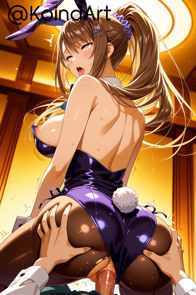 ahe_gao ai_generated anal anal_sex ayanokouji_kiyotaka blush blush bowtie brown_eyes brown_hair bunnysuit chabashira_sae classroom_of_the_elite doggy_style doggy_style embarrassed exposed_breasts fake_bunny_ears female huge_breasts koinaart pantyhose patreon penis perky_breasts pussy stable_diffusion thick_thighs trembling vagina wrist_cuffs youkoso_jitsuryoku_shijou_shugi_no_kyoushitsu_e