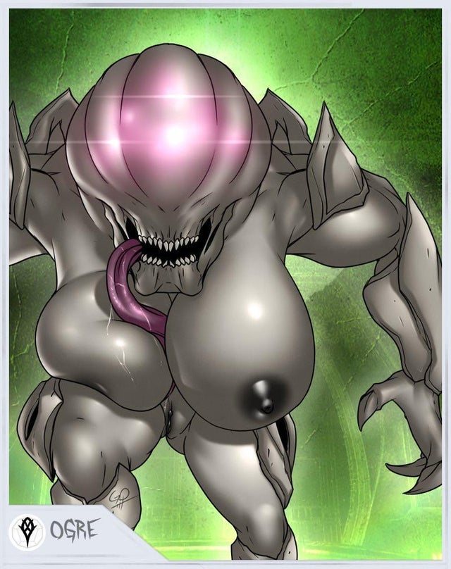 breasts bungie destiny_(game) destiny_2 female_only gary-q hive_(destiny) hive_ogre huge_breasts large_breasts long_tongue monster monster_girl nipples pussy solo solo_female tagme