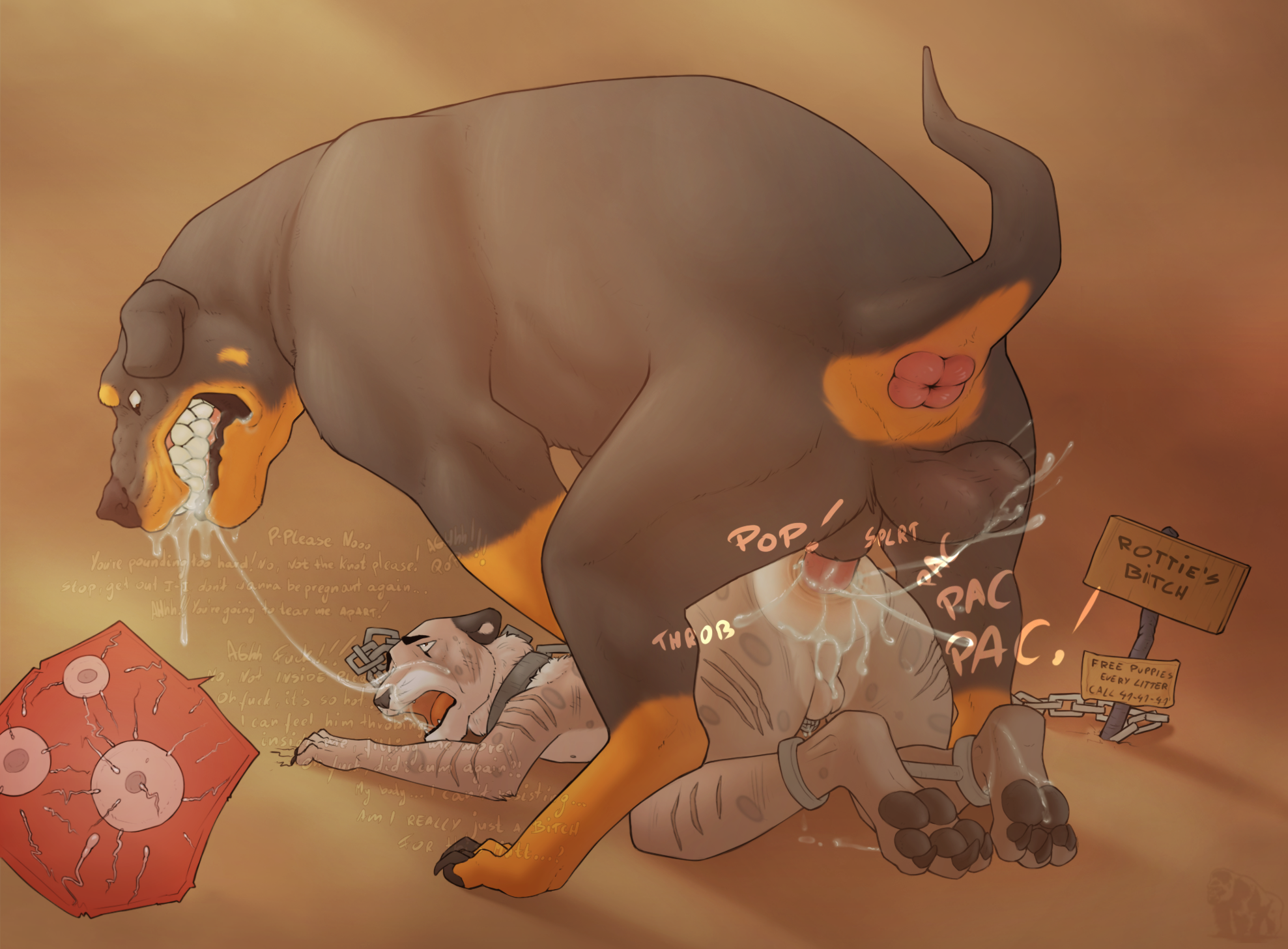 1animal, 1boy, alternate version , anal impregnation, animal genitalia, animal penis, anthro, anthro penetrated, anus, balls, big penis, bodily fluids, bondage, bound, breeding, breeding slave, canid, canine, canine penis, canis, completely nude, doggy style, domestic dog, duo, feral, feral on anthro, feral on male, feral penetrating, feral penetrating anthro, forced, from behind position, gay, genitals, hi res, impregnation, internal, interspecies, interspecies impregnation, knot, knotting, large insertion, male, male impregnation, male pregnancy, male/male, malesub, mammal, molosser, mpreg, nude, nude male, ovum, penetration, penis, pregnancy, pregnant, pregnant male, rape, rottweiler, saliva, sex, sharp teeth, size difference, sound effects, teeth, wulfiewilk, x-ray, yaoi, zoophilia, zoophilia pregnancy
