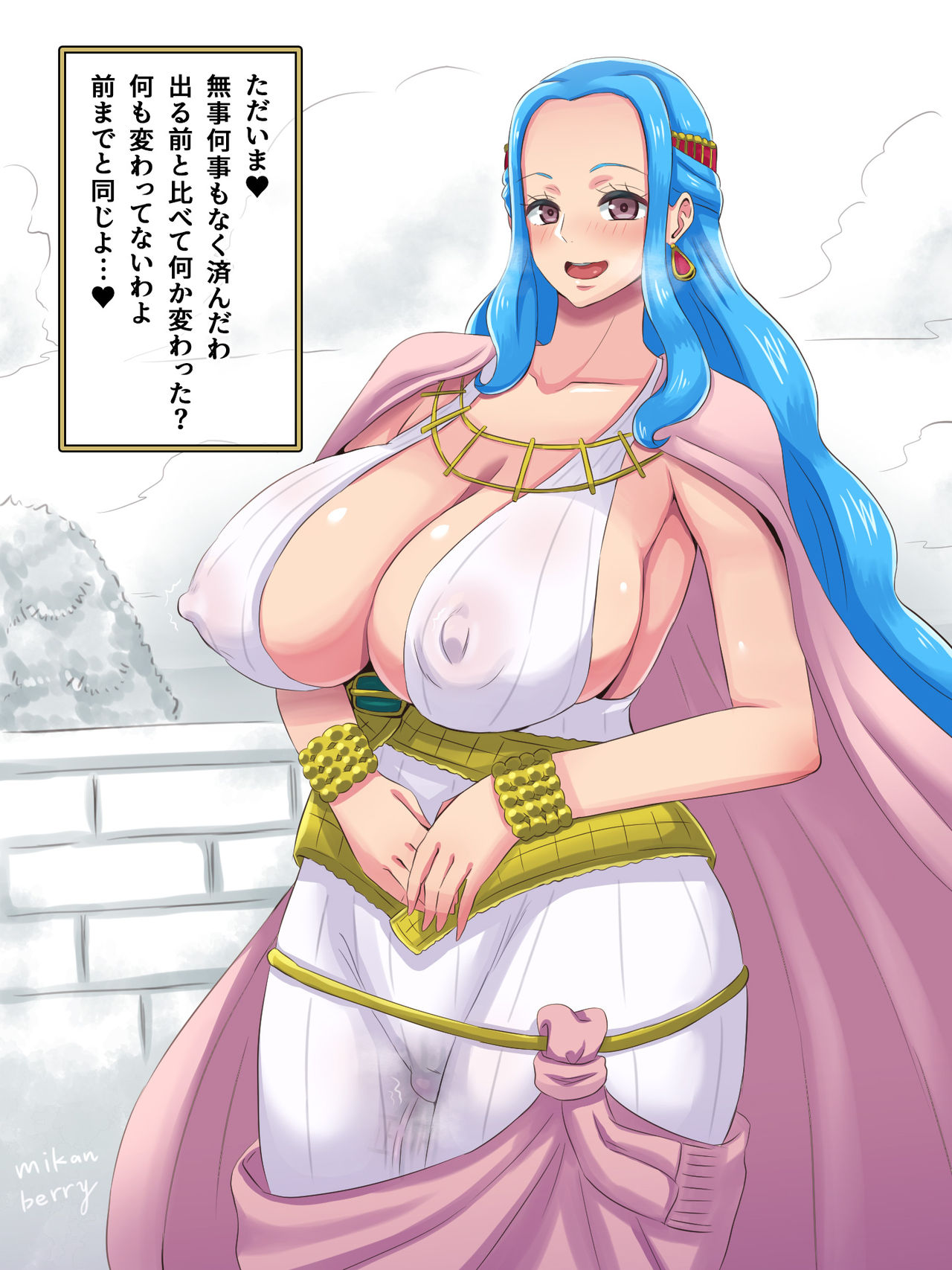 areola bulge, big breasts, breasts, female, female only, mikanberry, nefertari vivi, one piece, shounen jump, tagme