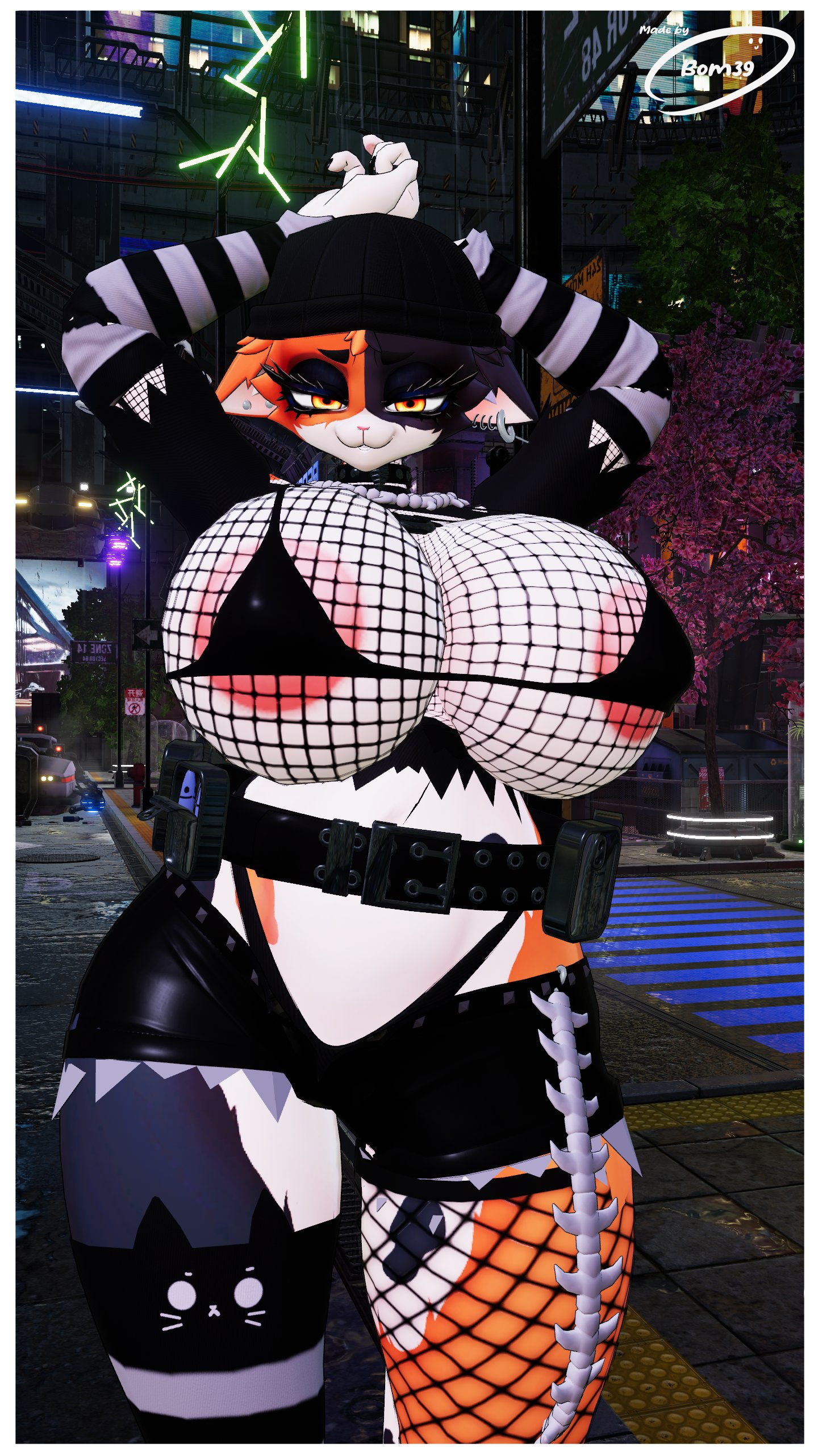 1girls, 3d, 3d (artwork), 3d model, 3d render, alternate breast size, alternate breast size (larger), anthro, anthro only, big breasts, bom39, female, female focus, female only, fortnite, huge breasts, large breasts, looking at viewer, massive breasts, meow skulls (fortnite), model, model release, smug, smug face, solo, solo female, solo focus