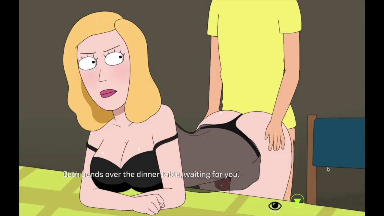 1boy, 1girls, adult swim, all fours, ass, ass grab, babydoll, bent over, beth smith, big breasts, blonde hair, bra, breasts, doggy style, female, ferdafs, from behind, frown, hands on ass, incest, lipstick, looking back, male, milf, morty smith, mother, mother and son, nightwear, penis, rick and morty, rick and morty: a way back home, thigh sex, thong, unseen male face