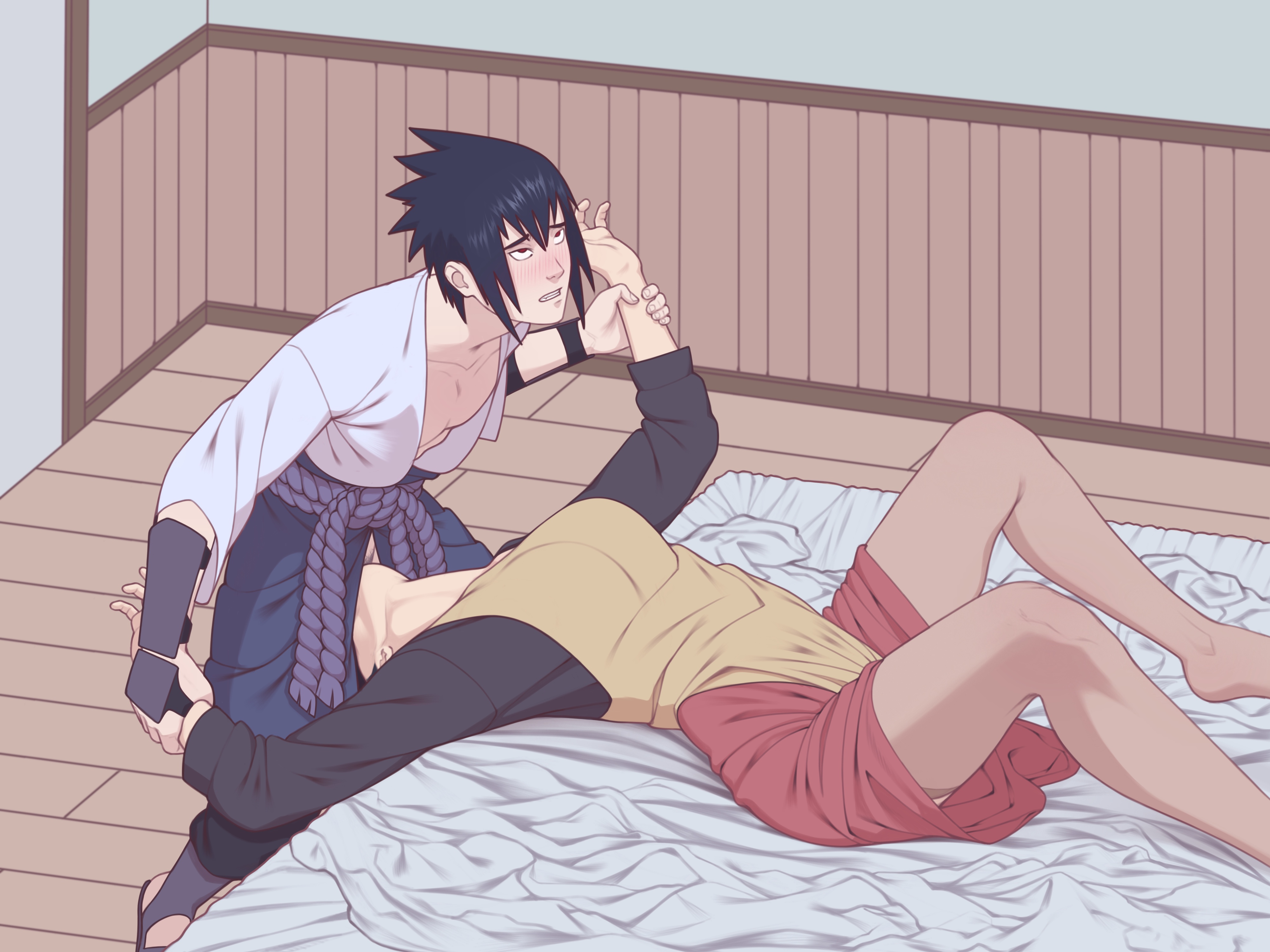 1boy, 1girls, boruto: naruto next generations, clothed sex, deepthroat, fellatio, female, implied fellatio, implied oral, incest, male, milf, mother and son, naruto, naruto (series), naruto shippuden, oral, reserexerion, sasuke uchiha, throat swabbing, uchiha mikoto