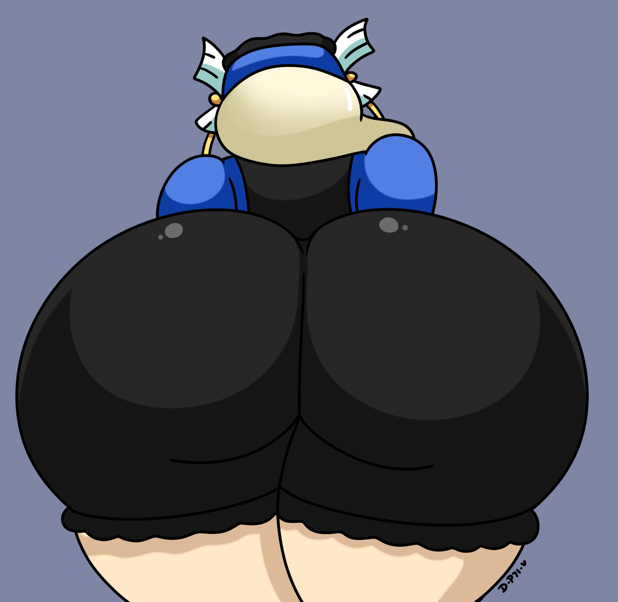 ass, bending over, big ass, blonde hair, bloomers, bloomers (victorian), bubble ass, bubble butt, daisy-pink71, huge ass, large ass, lavenza, persona, persona 5, round ass, thick, thick ass, thick thighs, underwear, voluptuous