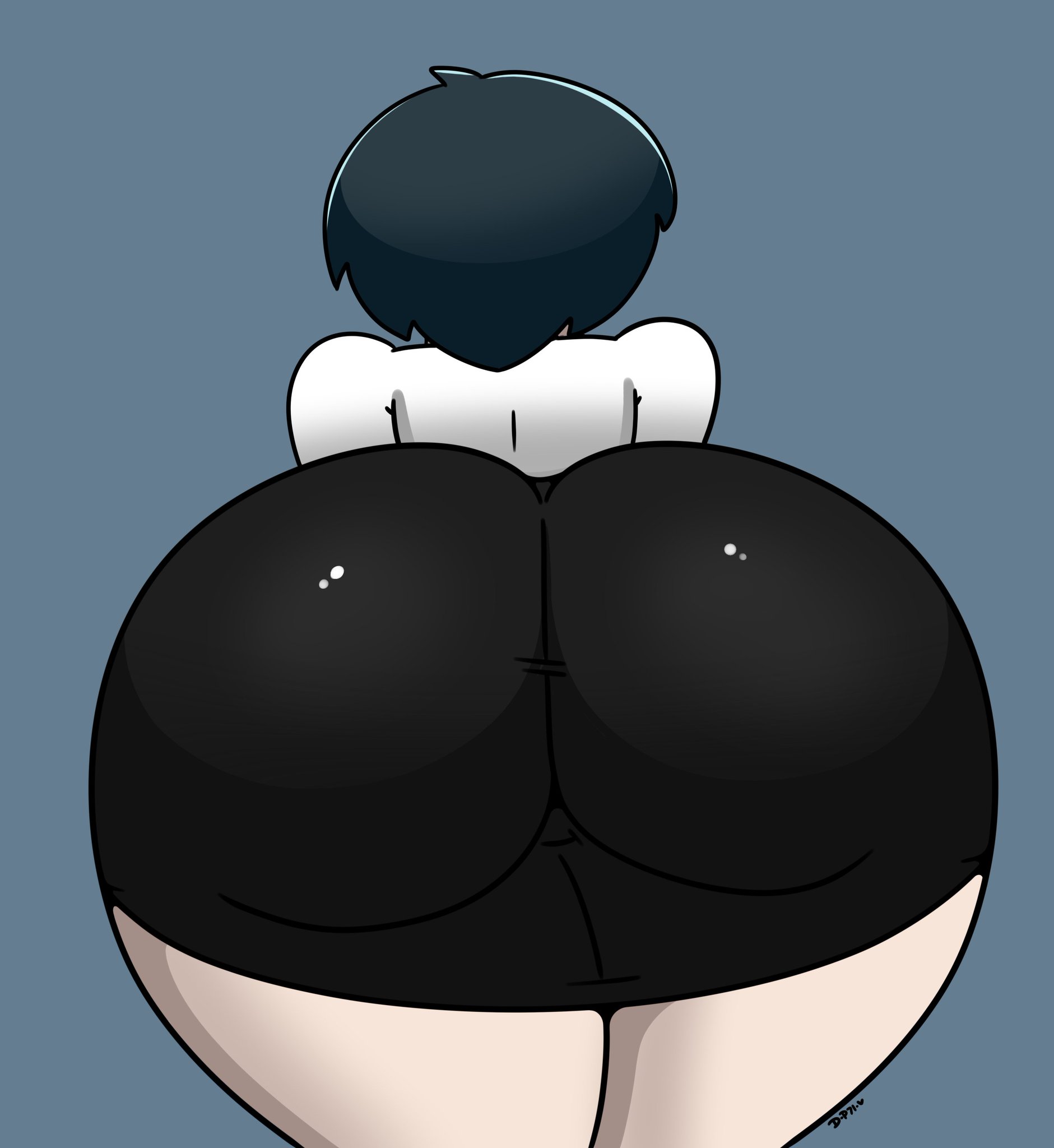 ass, atlus, bending over, big ass, big butt, daisy-pink71, female, female only, goth, goth girl, gothic, huge ass, imminent facesitting, large ass, nurse, persona, persona 5, pov, pov ass, short hair, skirt, tae takemi, thick, thick ass, thick thighs