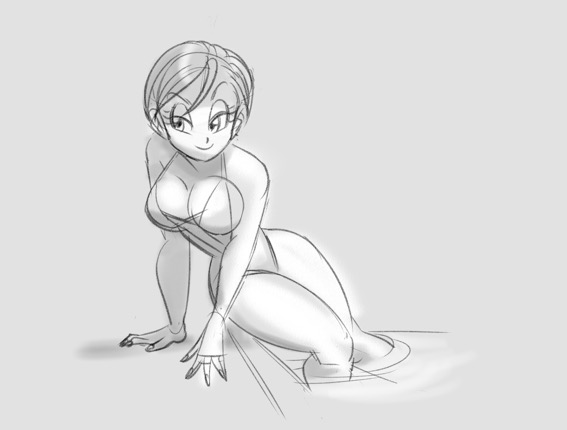 1girls, big breasts, bikini, breasts, bulma briefs, dragon ball, dragon ball super, dragon ball z, female, female only, fully clothed, funsexydragonball, no color, revealing clothes, sitting, solo, swimsuit