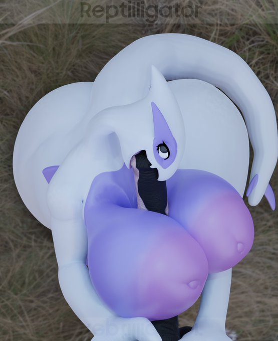 2020, 3d, akkoarcade, anthro, ass, big ass, big breasts, big butt, big penis, black eyes, blowjob, breasts, female, game freak, genitals, hand on penis, hay, horse, horsecock, hourglass figure, huge ass, legendary pokemon, lugia, male, male pov, nintendo, penis, penis focus, pokemon, pokemon (species), reptilligator, straight, tail, teeth, video games, voluptuous, watermark