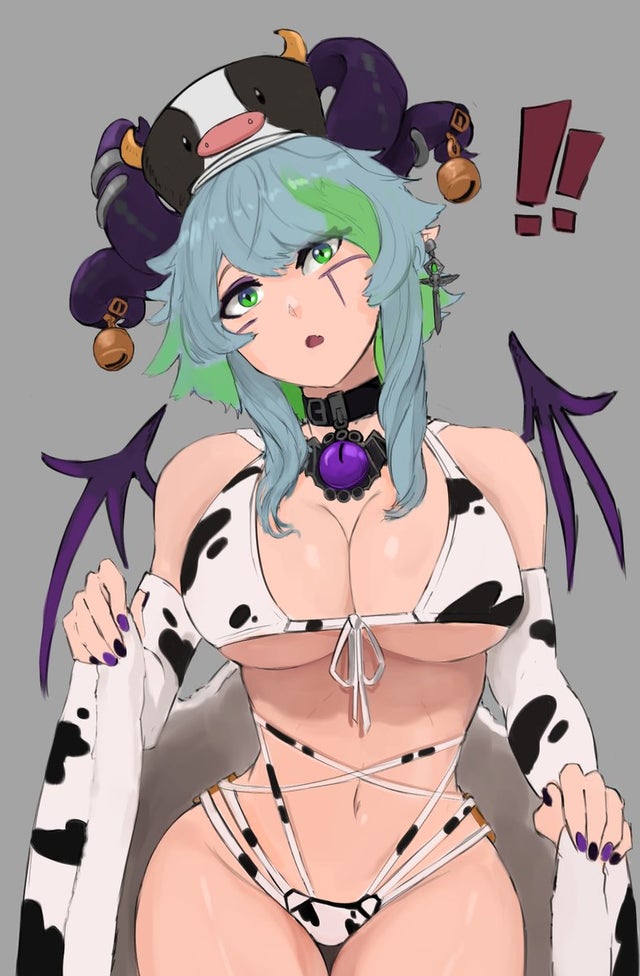 bra breasts froot goth lich panties virtual_youtuber vshojo wings