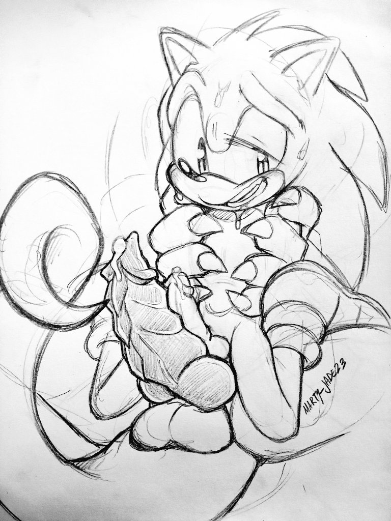 animal_genitalia claws furry gay knot male martyjade23 penis precum sega size_difference sketch sonic_(series) sonic_the_hedgehog sonic_the_hedgehog_(series) traditional_media_(artwork) yaoi zavok