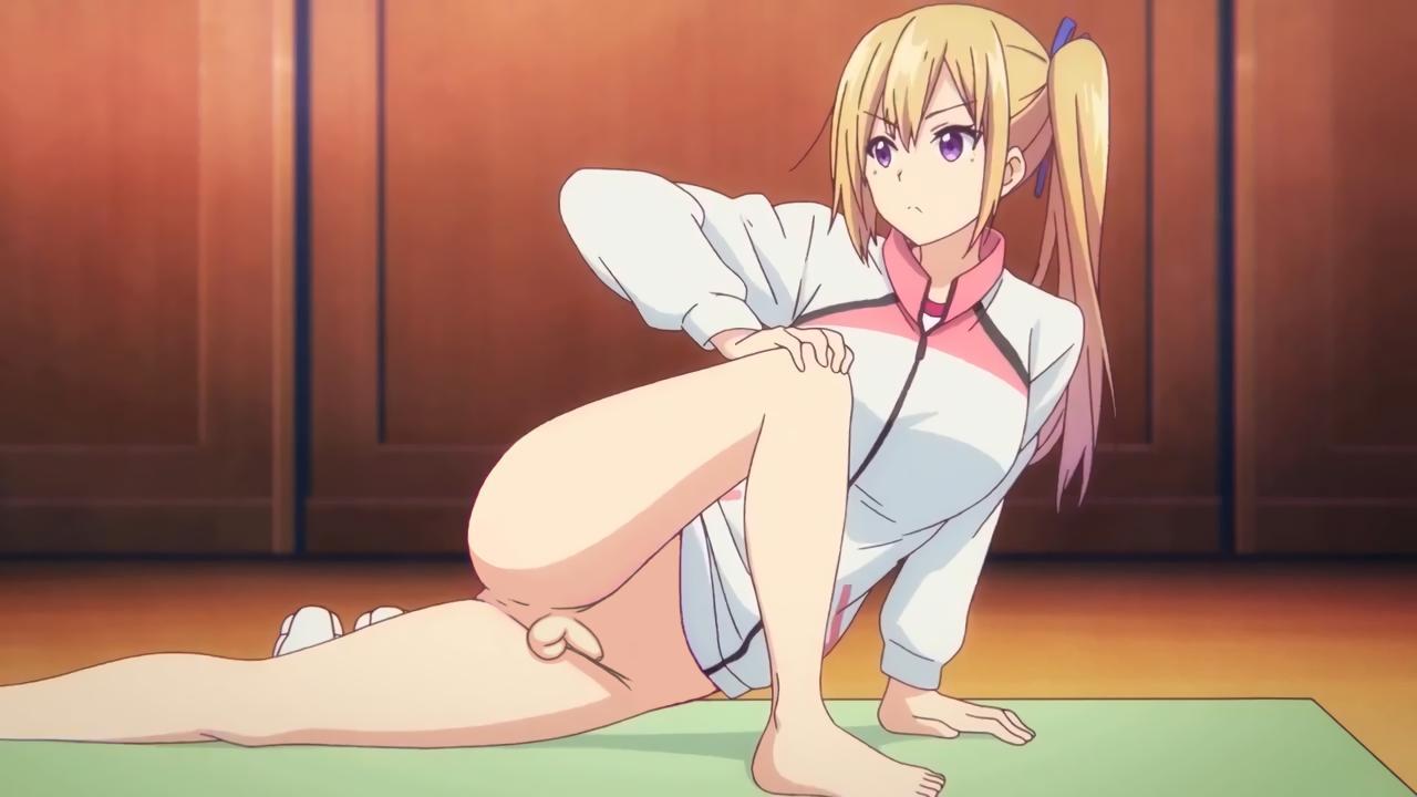 1futa, ass, balls, ballsack, blonde hair, bottomless, edit, feet, flaccid, flaccid penis, foreskin, futa only, futanari, human, intersex, kawakami mai, laying down, legs, micropenis, musaigen no phantom world, penis, purple eyes, scrotum, shaved crotch, small penis, solo, testicles, thighs, toes, uncircumcised, uncut, unretracted foreskin, yoga