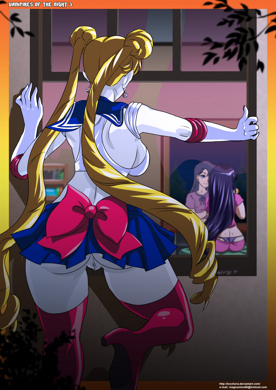 bishoujo_senshi_sailor_moon bite bite_mark blonde_hair bra clothing corruption deviantart_username email_address enemy_conversion ittoryu24 large_ass large_breasts lingerie locofuria mirror pajamas panties pussy rear_view rei_hino sailor_moon skirt small_breasts stockings thick_thighs thighhighs transformation upskirt usagi_tsukino vampire wide_hips