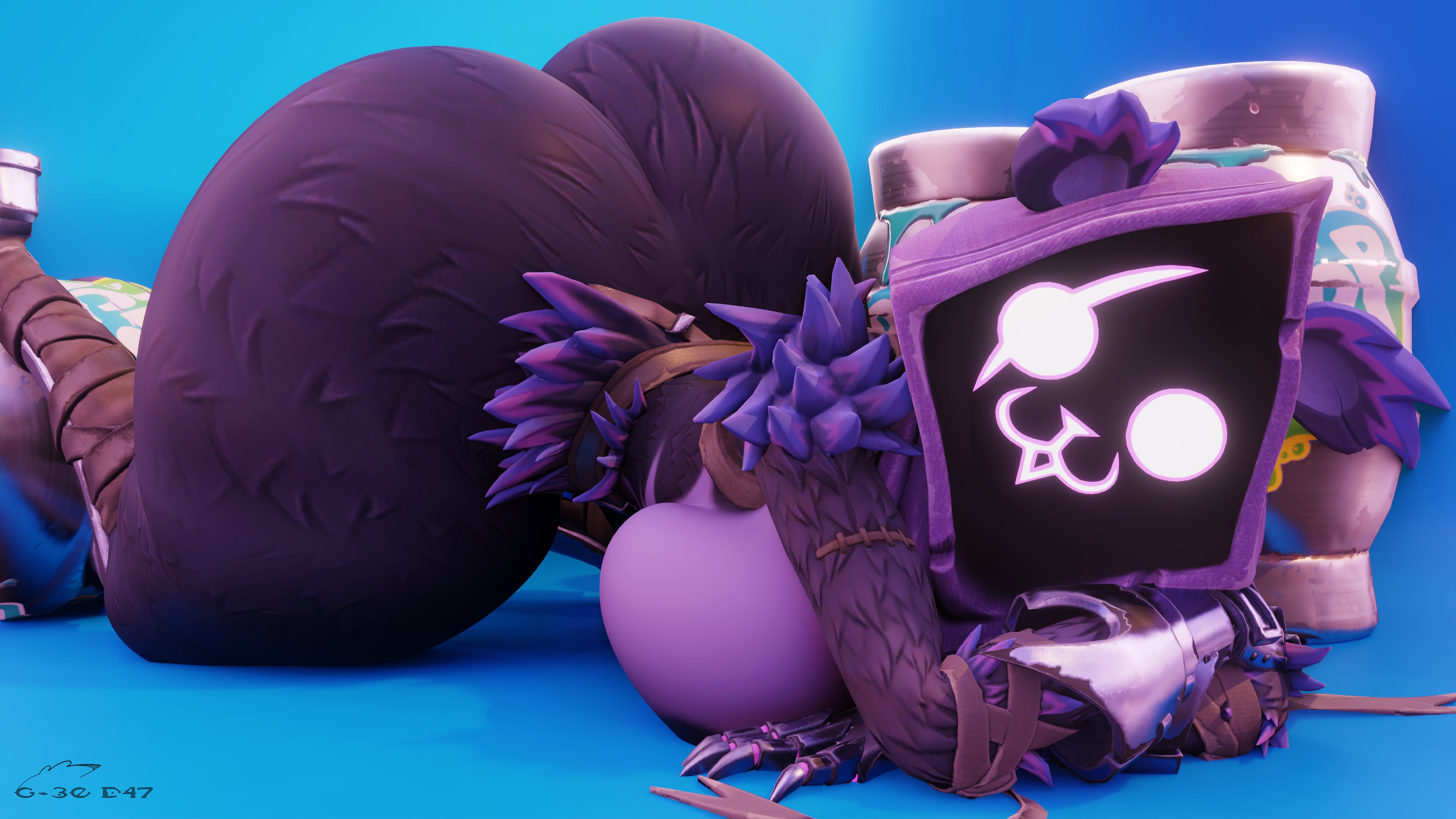 1girls, 3d, 3d (artwork), anthro, ass, epic games, female, fortnite, fortnite: battle royale, furry, geodat64, looking at viewer, raven team leader, tagme