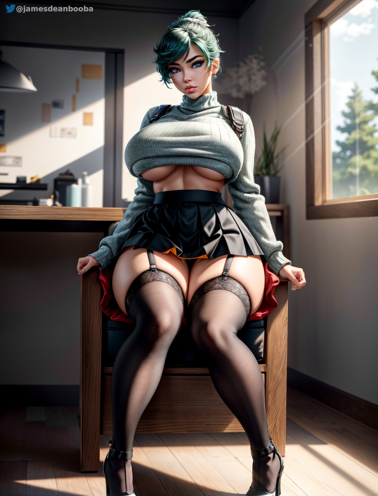 ai_generated big_breasts jamesdeanbooba kiriko_(overwatch) kiriko_kamori overwatch overwatch_2 tagme