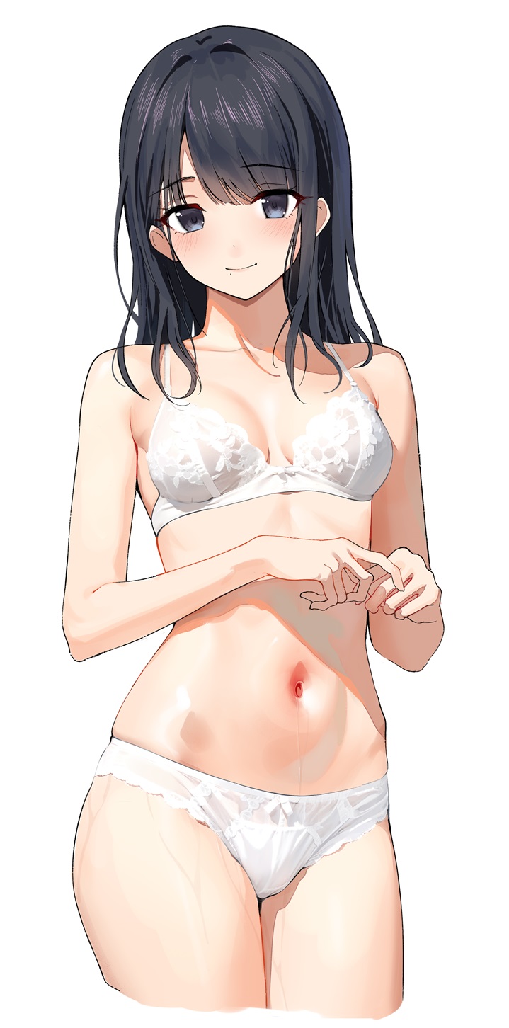 1girls bare_arms bare_belly bare_chest bare_hands bare_hips bare_legs bare_midriff bare_navel bare_shoulders bare_skin bare_thighs belly belly_button black_hair black_hair_female blue_eyes blue_eyes_female blunt_bangs blush blush blush_lines blushing_at_viewer blushing_female bra breasts cleavage closed_mouth_smile collarbone dot_nose elbows embarrassed embarrassed_female embarrassed_nude_female exposed exposed_arms exposed_belly exposed_legs exposed_midriff exposed_shoulders exposed_thighs exposed_torso eyebrows_visible_through_hair female female_focus female_only fingers frilled_bra frilled_panties frilled_underwear gin00 grin groin half_naked half_nude high_resolution highres idolmaster idolmaster_shiny_colors kazano_hiori lace_bra lace_panties lace_underwear laced_bra laced_panties laced_underwear lean_body lean_figure legs legs_together light-skined_female light-skinned light-skinned_female light_skin light_skin_female light_skinned light_skinned_female long_hair looking_at_viewer medium_breasts mole mole_under_mouth navel panties petite petite_body petite_breasts petite_female petite_girl shoulders simple_background slender_body slender_waist slim_girl slim_waist small_breasts smile smiley_face smiling smiling_at_viewer smirk solo standing thick_thighs thighs thin_waist underboob underwear upper_body v-line white_background white_bra white_panties white_underwear