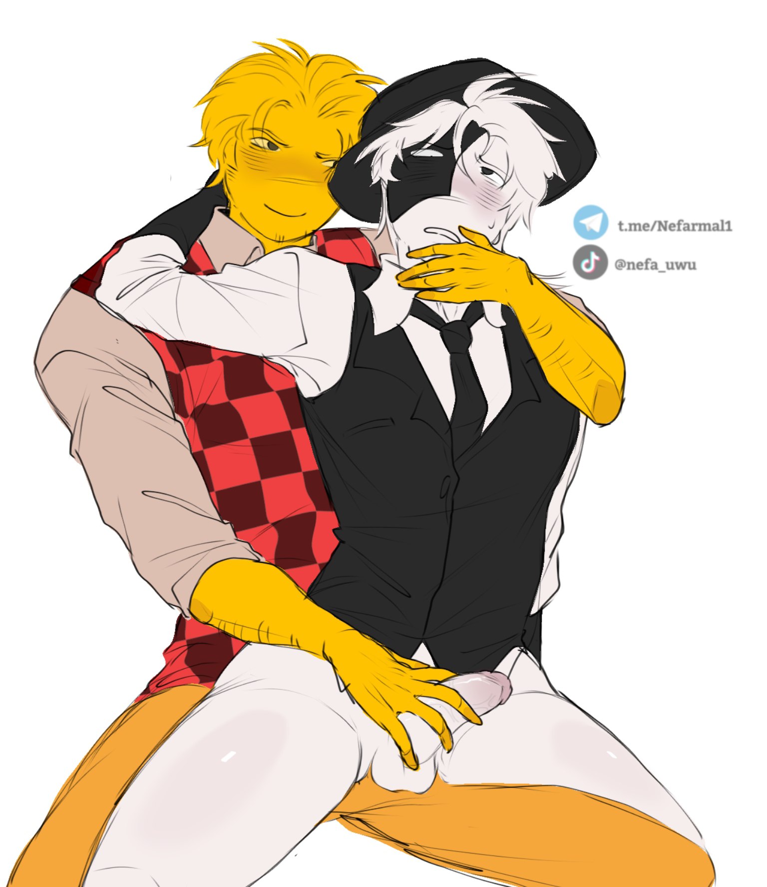2boys, artful (die of death), balls, bottomless, devesto, die of death (roblox), gay, male, male only, nefarmal, penis, roblox, roblox game, robloxian, self upload, tagme