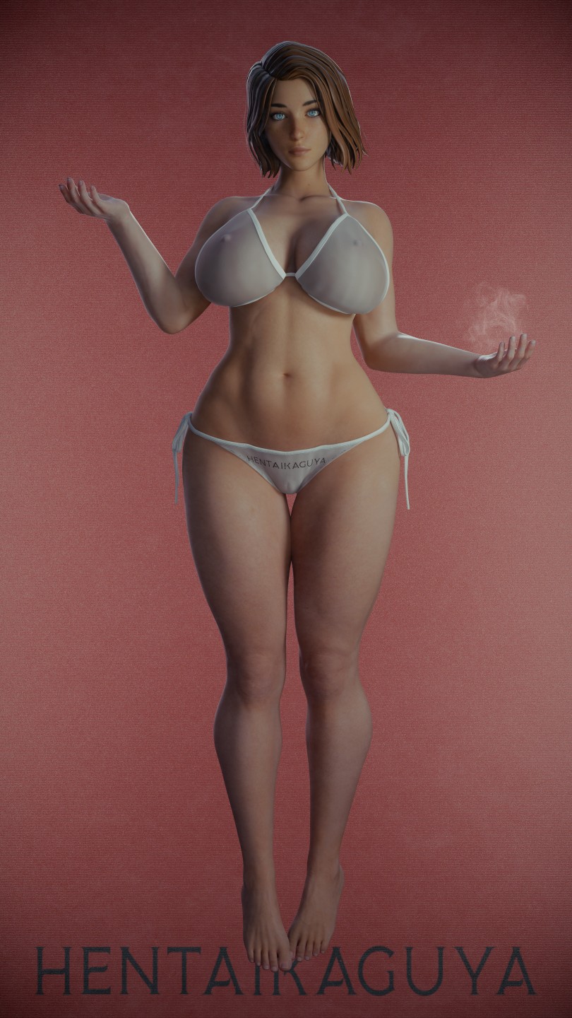 1girls, 2025, 3d, alternate body type, alternate version available, areolae, areolae visible through clothing, bikini, bikini bottom, bikini only, bikini top, breasts, cameltoe, feet, female, female only, full body, hentaikaguya, huge breasts, life is strange, life is strange: double exposure, max caulfield, max caulfield (double exposure), maxine caulfield, medium hair, nipples, nipples visible through clothing, simple background, solo, tagme, translucent, translucent bikini, voluptuous, voluptuous female