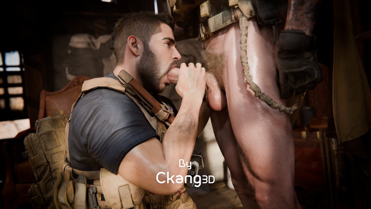 3d, blowjob, boner, call of duty, call of duty modern warfare 2 (2022), ckang2021, erection, fellatio, gay, ghost (modern warfare 2), john mactavish, male, male only, military, military uniform, mohawk, mohawk (hairstyle), oral, simon riley, soap (modern warfare 2), sucking, sucking penis