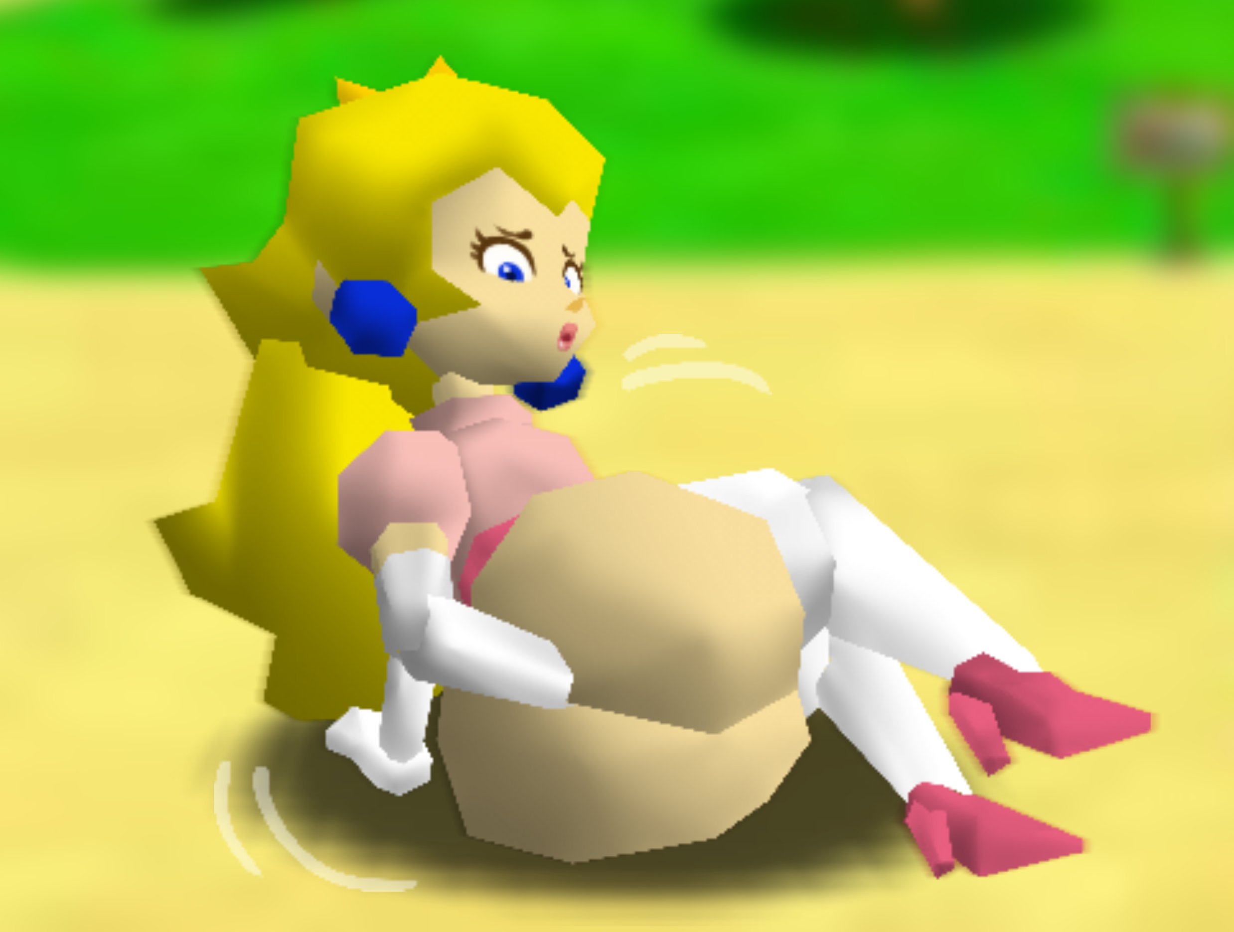 1girls, accurate art style, accurate body type, accurate model, accurate proportions, anal fisting, ass, ass focus, big ass, blonde hair, butt digging, digging up in they ass, female, hexanne, huge ass, low poly, low poly peach, mario (series), n64, nintendo, polygonal, princess peach, super mario 64, super mario bros.