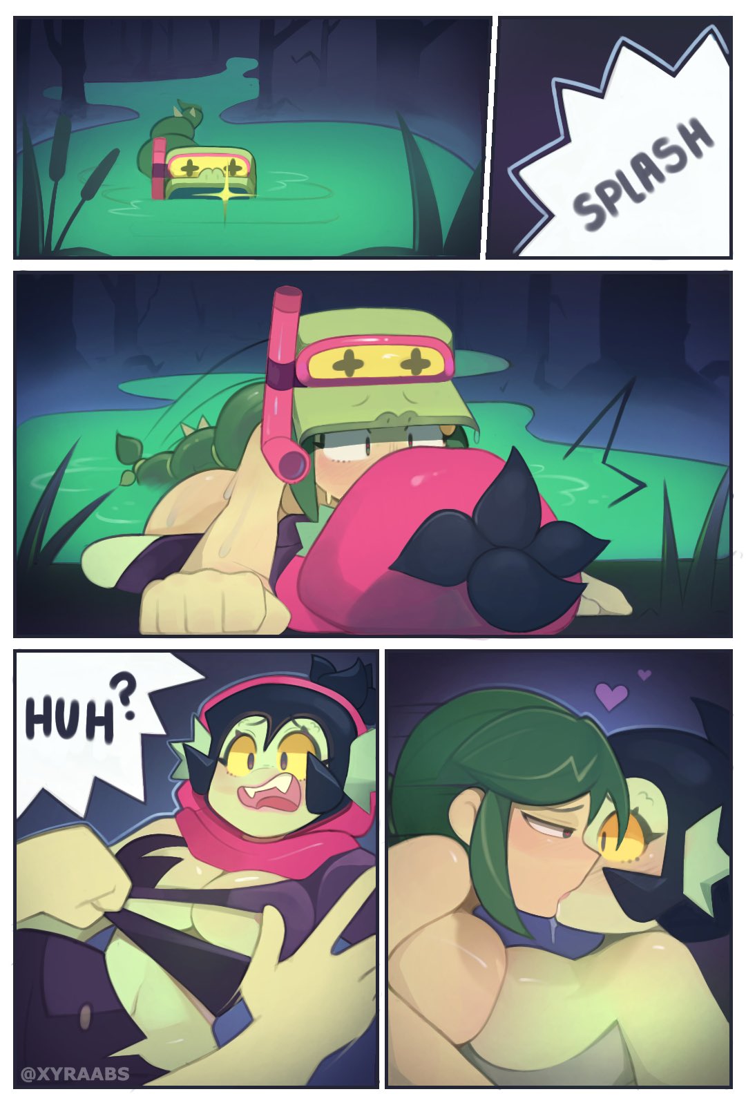 alli (brawl stars), brawl stars, female, female only, kissing, ripped clothing, suprised, willow (brawl stars), xyraabs, yuri