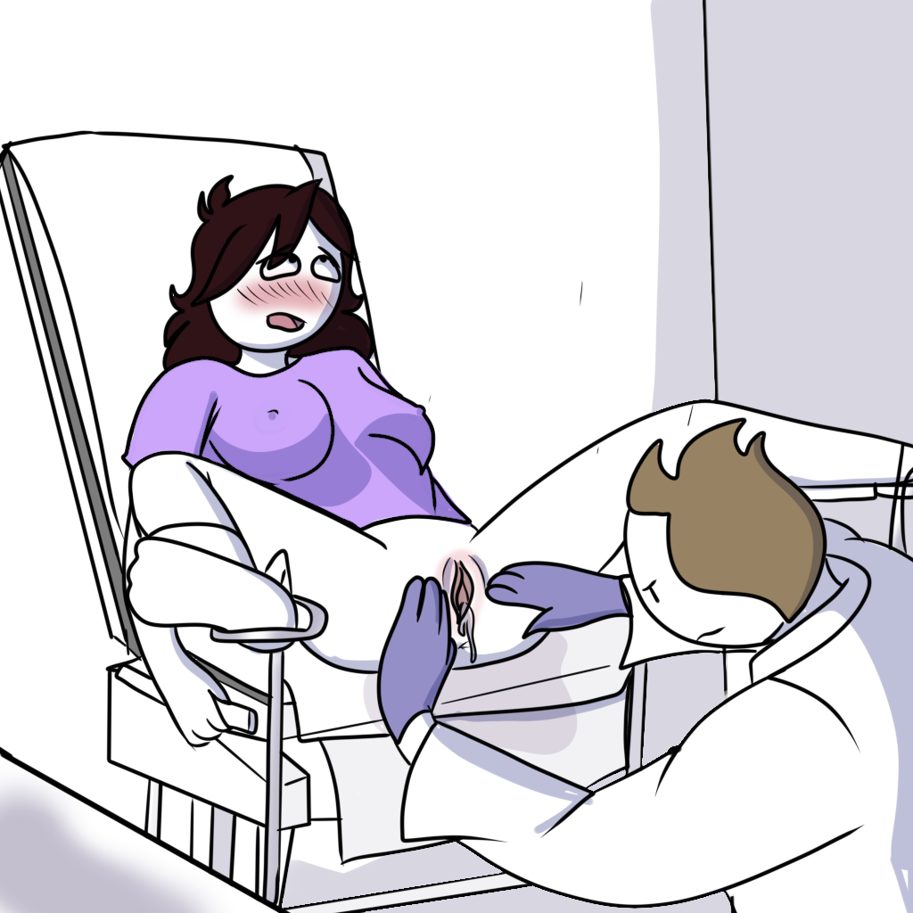 ahe_gao anus blush bottomless doctor embarrassed gloves gynecological_chair gynecological_table gynecologist jaiden jaiden_animations jaidenanimations looking_at_pussy orgasm somebodyendme18 spread_pussy wet_pussy youtube youtuber