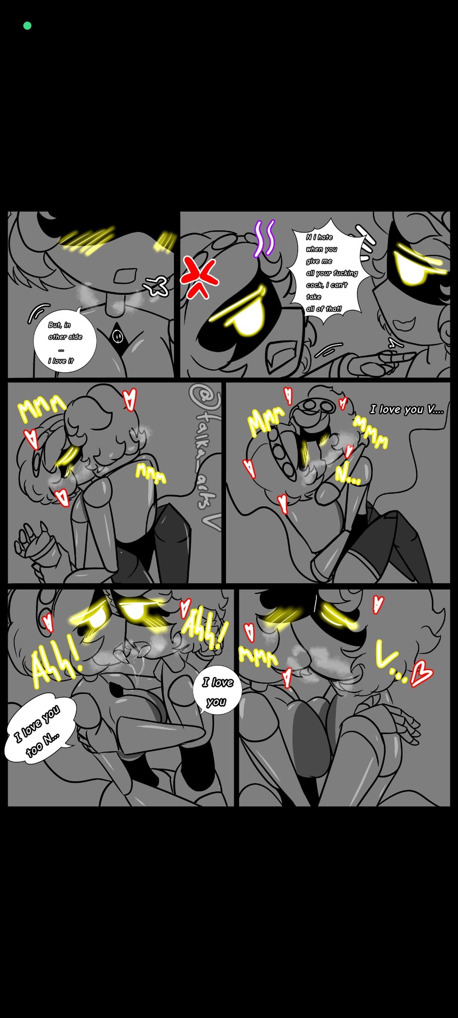 blowjob, comic, cum, cum in pussy, cum inside, deep penetration, deepthroat, envy (murder drones), excessive cum, excessive pussy juice, large breasts, large penis, missionary position, murder drones, n (murder drones), pussy juice, pussy juice drip, robot, robot boy, robot girl, tagme, taika artsv, too lazy to tag, v (murder drones), vaginal penetration, yellow eyes