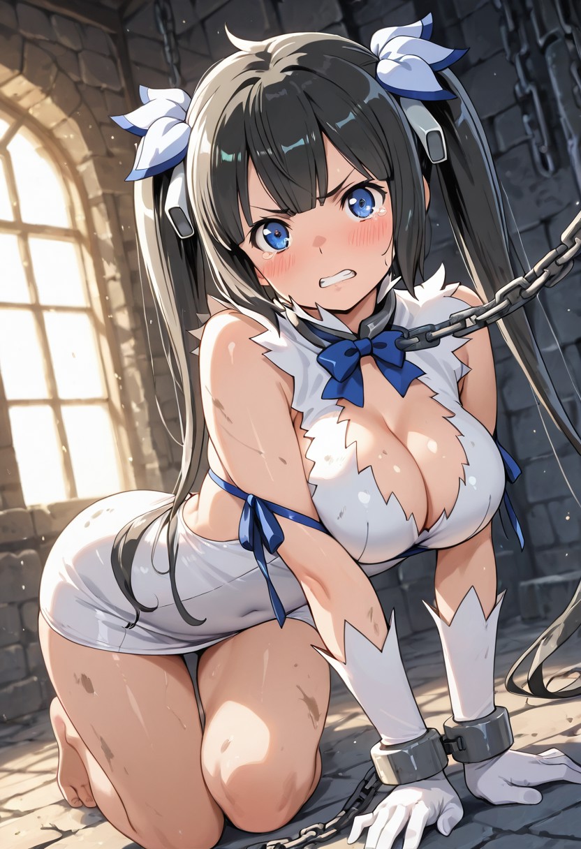 1girl, 2026, abuse, ai generated, anime, anime girl, anus, areola, bangs, bare arms, bare breasts, bare legs, bare shoulders, bare thighs, beast, bed, belly, belly button, big breasts, blush, bondage, bound, bound wrists, breasts, breasts out, bust, chain leash, chained, chains, cleavage, closed eyes, collar, crying, cum, cum in mouth, cum in pussy, cum on body, curvaceous, curvaceous female, curvaceous figure, curvy, curvy female, curvy figure, cute, degradation, embarrassed, expressive, fear, female, female only, fit, forced, glowing eyes, hestia (danmachi), hi res, high quality, holding another's hair, humiliation, large breasts, light skin, light-skinned female, long hai, navel, nipples, not real art, oral, pain, patreon, petite, petite body, petite breasts, petite female, post rape, pussy, pussy juice, raped female, red hair, restrained, rope, rule34chat, scar, sex, sexy, shiny skin, shoulders, slave, small breasts, smile, solo, solo focus, spanked, spread legs, spreading, standing, steaming body, straight, submissive, submissive female, sweat, tears, thick ass, thick thighs, thighs, tight, tight pussy, uncensored, wet, whip, whip marks, young, younger female