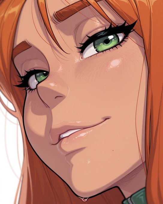 1girls, ai, ai art, ai generated, bedroom eyes, big ass, big boobies, big breasts, big butt, female, female only, kinia, red hair, redhead, sam (totally spies), tagme, totally spies