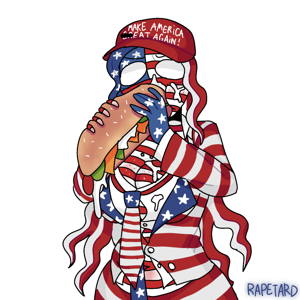 american american_female american_flag american_flag_clothing american_flag_print belly belly_button blue_body blue_hair blue_hair_female blue_tie boobs breasts cap chubby chubby_female countryhumans countryhumans_girl eat eating eating_food female female_focus female_only food food_fetish food_in_mouth food_play freckles freckles_on_breasts freckles_on_face hair hips long_hair maga make_america_great_again medium_boobs medium_breasts medium_tits no_visible_genitalia no_visible_nipples piercing ponytail questionable rapetard red_body red_cap red_freckles red_hair red_stripes red_tie republican s0d0my_s1n sandwich sandwich_(food) sandwiched skirt solo solo_female solo_focus stars stomach striped striped_body striped_tie stripes thighs tie tits uniform uniform_female united_states_of_america_(countryhumans) usa wavy_hair white_body white_eyes white_freckles white_hair white_stars white_stripes white_tie wide_hips wide_thighs