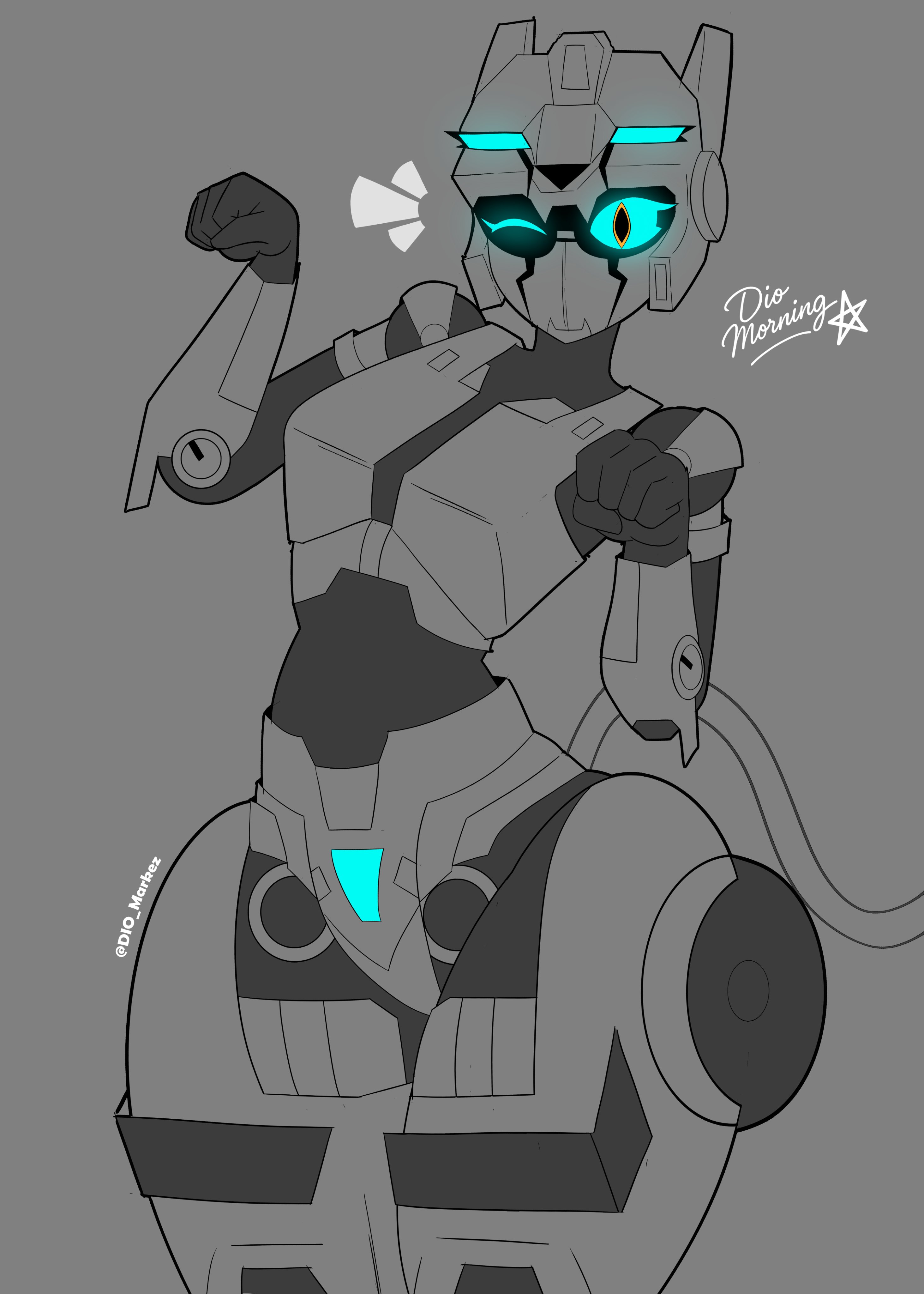dio markez, mecha, mecha focus, mecha girl, metal cardbot, tachi (metal cardbot), tachy (metal cardbot), tagme