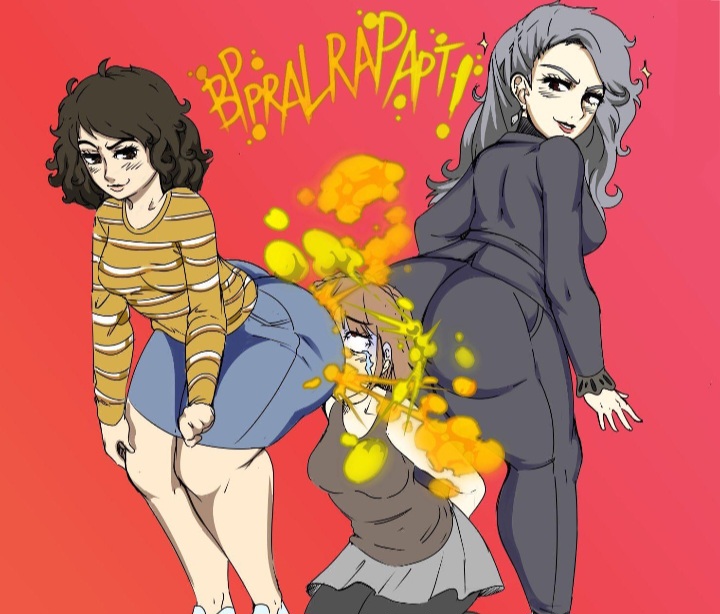 atlus, fart, fart cloud, fart fetish, female, incest, makoto niijima, megami tensei, persona, persona 5, sadayo kawakami, sae niijima, sisters, torture