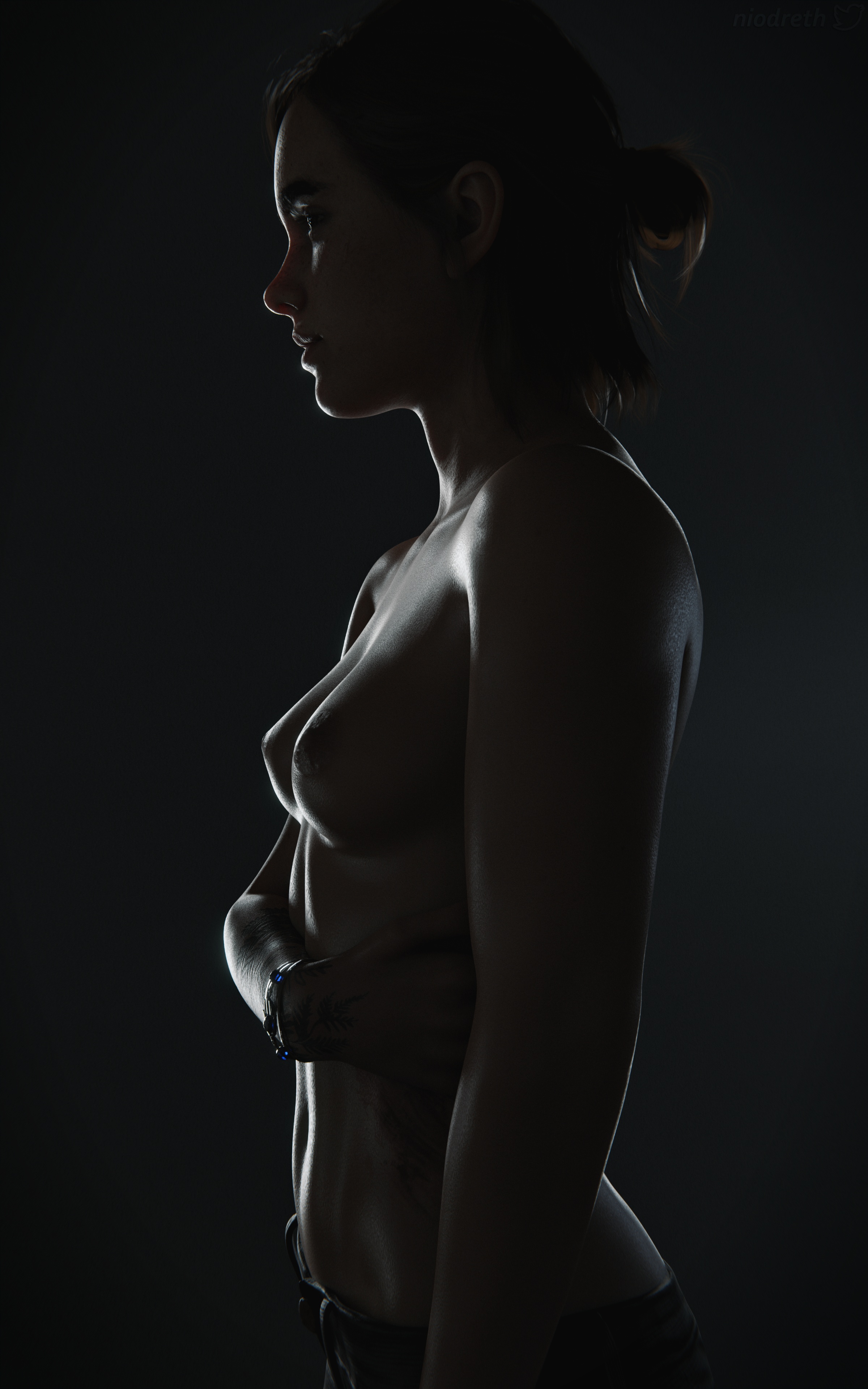 1girls, 3d, casual, clothing, ellie (the last of us), ellie williams, female, female only, human, niodreth, pale skin, solo, tagme, the last of us, the last of us 2, wristwear