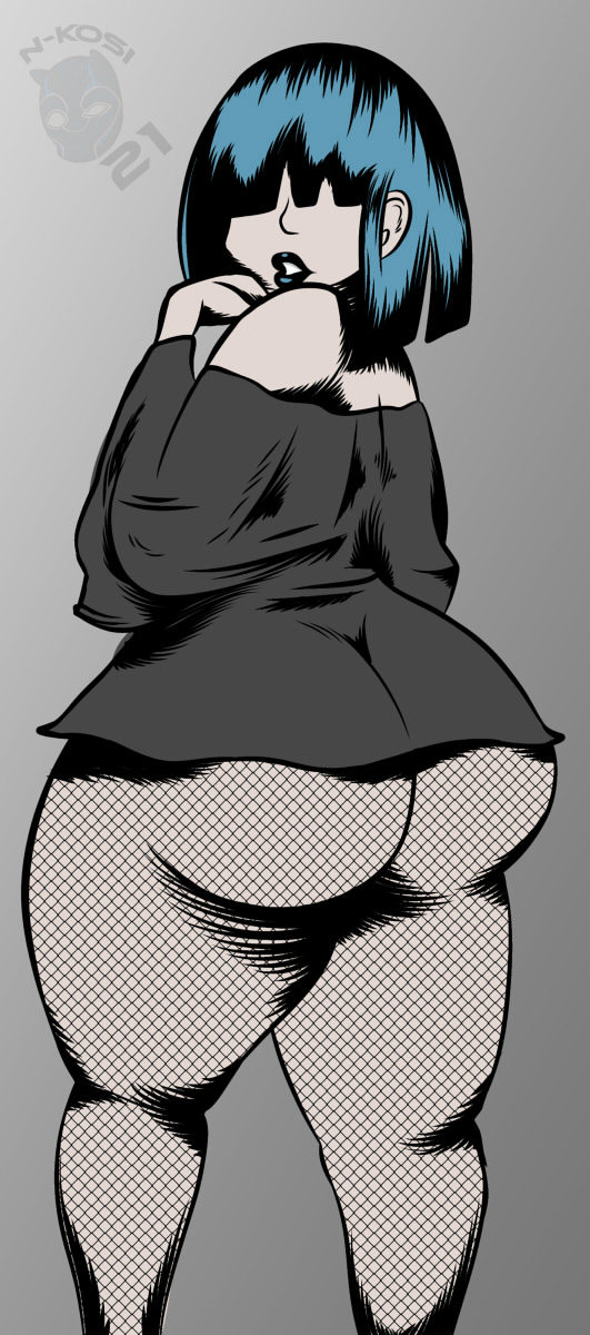 aged up, ass, ass crack, back, bangs, big ass, big butt, black hair, black lips, black lipstick, bob cut, butt crack, chubby, clothes, clothing, curvaceous, curvy, curvy figure, female, female only, fishnet, fishnet legwear, fishnet stockings, fishnets, from behind, goth, goth girl, grey skin, hair over eyes, huge ass, huge butt, large ass, legs, legwear, lips, lipstick, looking back, lucy loud, n-kosi, n-kosi (coloring), older, overweight, solo, solo female, solo focus, stockings, straight hair, the loud house, thick, thick thighs, thighs, underbutt, voluptuous