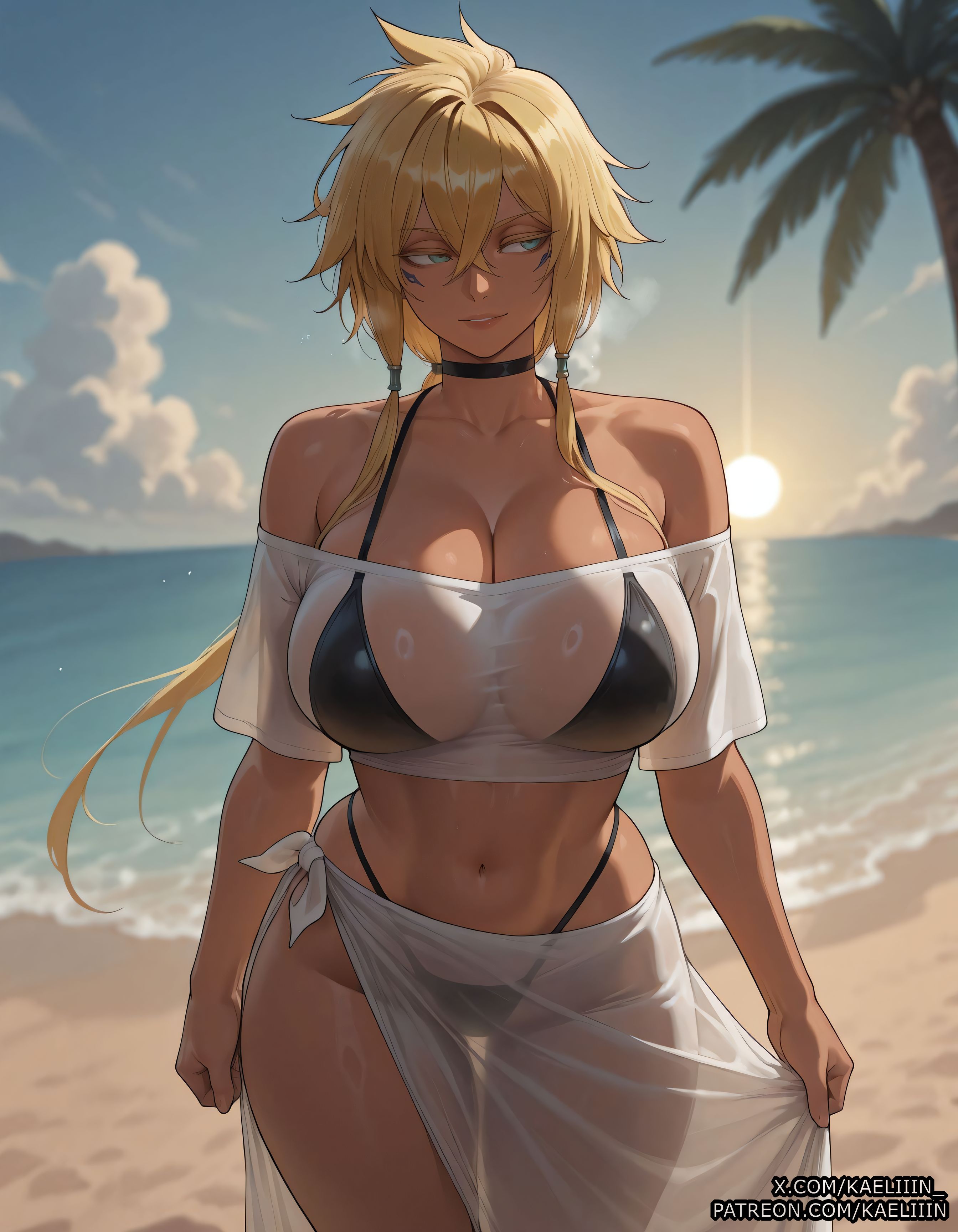 1girl, 1girls, ai assisted, ai generated, anime, anime style, big ass, big breasts, bleach, boobs, breasts, clitoris, curvaceous, curvaceous body, curvaceous female, curvaceous figure, dark skin, female, female focus, fit female, girl, girly, hentai, hourglass figure, huge ass, huge breasts, kaeliiin, patreon, pussy, sexy, shiny, tia harribel, tier harribel, uncensored, vagina, voluptuous, voluptuous female, waifu, waifu diffusion, woman