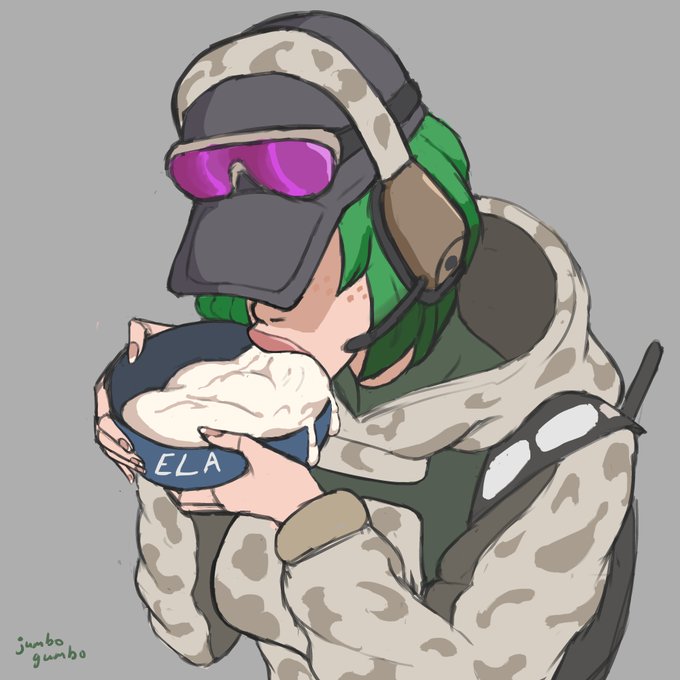 1girls, big lips, cum, cum bowl, cum drinking, cum in bowl, cum in container, cum in mouth, dog bowl, drinking cum, ela (rainbow six), excessive cum, female, female only, femsub, food bowl, freckles, gokkun, green hair, jumbogumbo, light skin, light-skinned female, lips, pale skin, pale-skinned female, rainbow six, rainbow six siege, solo, solo female, tom clancy