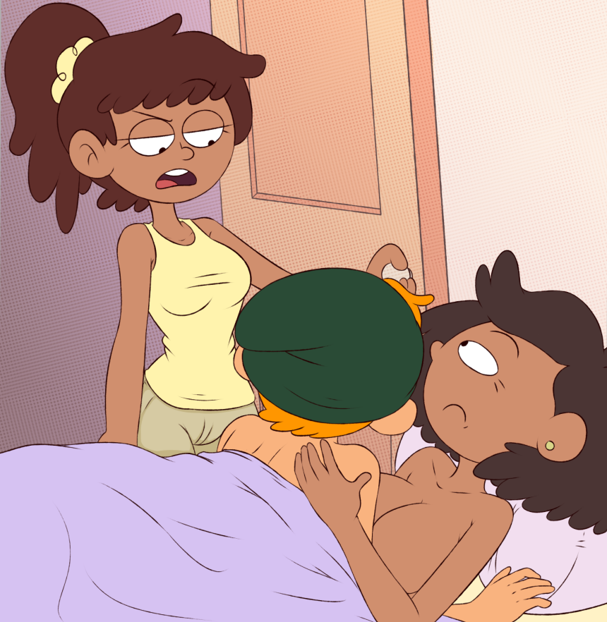 amphibia anne_boonchuy dark-skinned_female drawsoyeah light-skinned_male meme mother mother_and_daughter older_female oum_boonchuy sprig_plantar younger_male