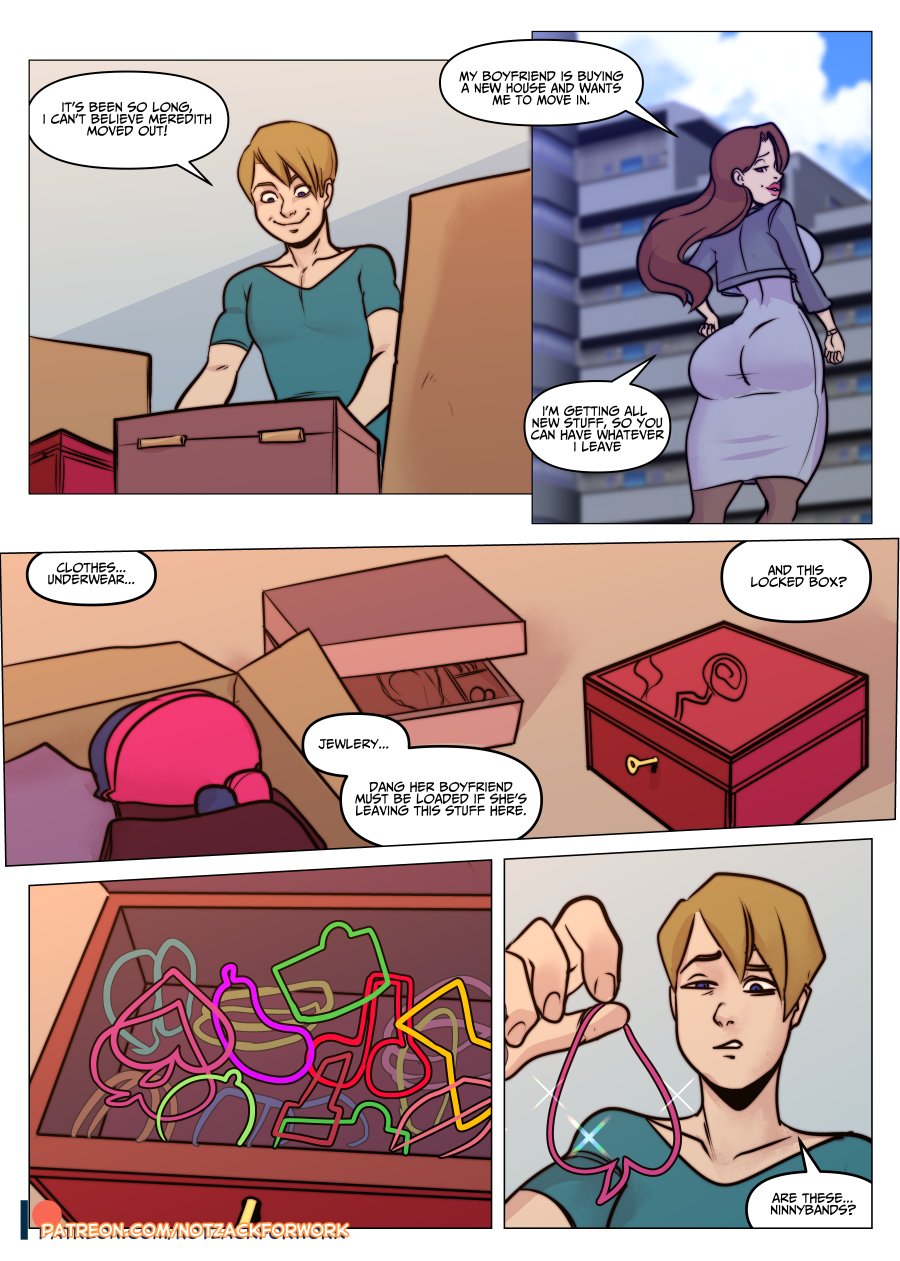1boy, 2girls, ass, ass expansion, bimbo, bimbofication, breast expansion, breast growth, breast growth (enlargement), breasts, comic, female, gender transformation, hair growth, male, mtf transformation, notzackforwork, rule 63, transformation