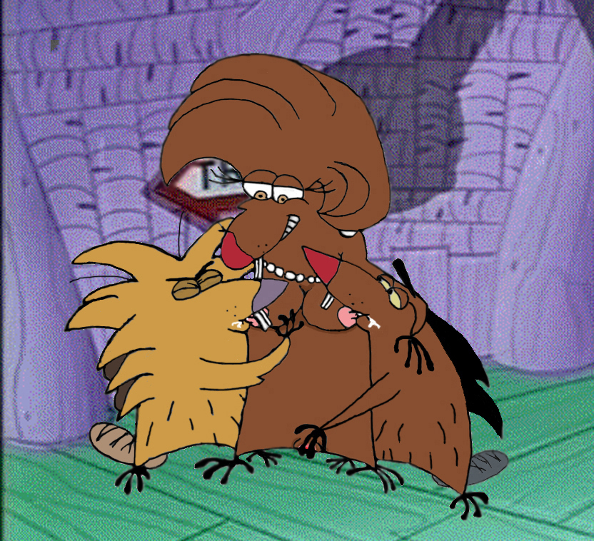 angry_beavers anthro beaver breastfeeding daggett furry ha_cha_cha incest mammal mother_and_son mother_beaver nickelodeon norbert rodent straight